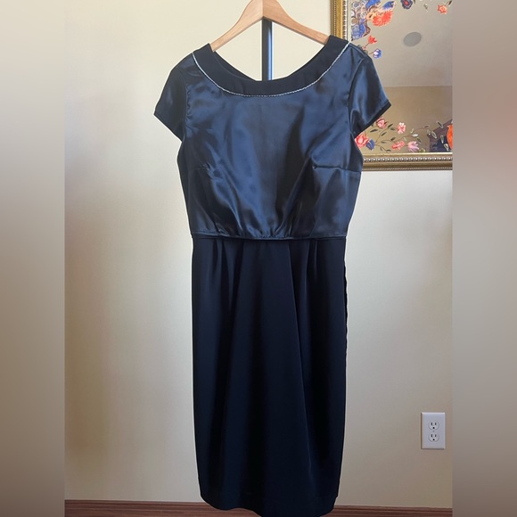 Weekend MaxMara Dress with Cap Sleeves Black Size 12 - Picture 13 of 15